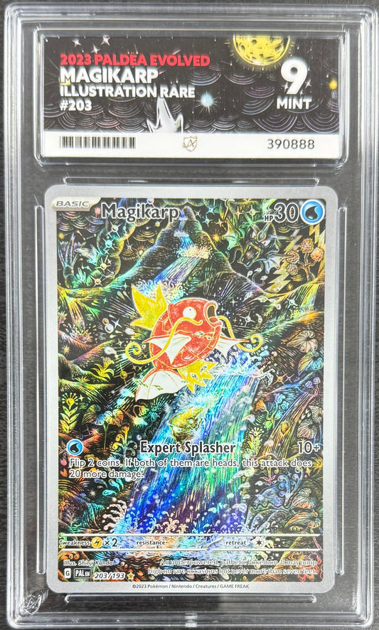 Pokemon Magikarp 203/193 Illustration Rare Pokemon Paldea Evolved 2023 ACE9