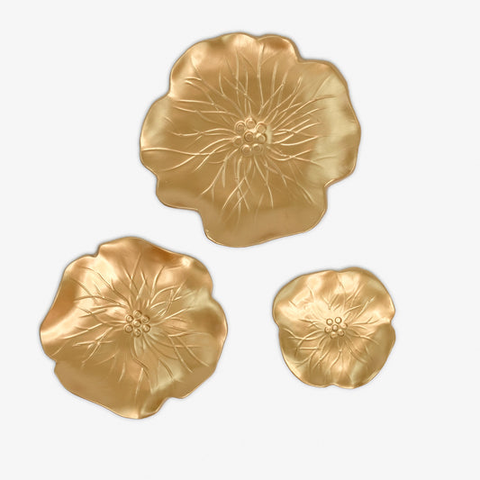 Water Flower Wall Decor in Gold ( + more colors)